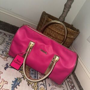 Juicy Couture Fuchsia and Gold Satchel